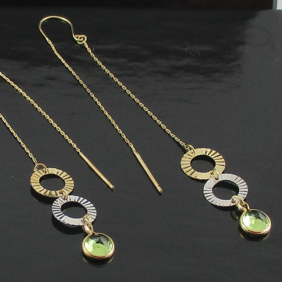 Victoria Wieck Jewelry - Victoria Wieck 14K Gemstone Threader Earrings